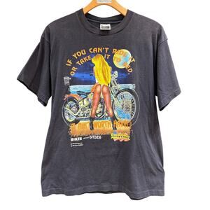Vintage 90s Harley Easy Riders Rodeo 1994 Motorcycle Graphic Tee Shirt Size XL